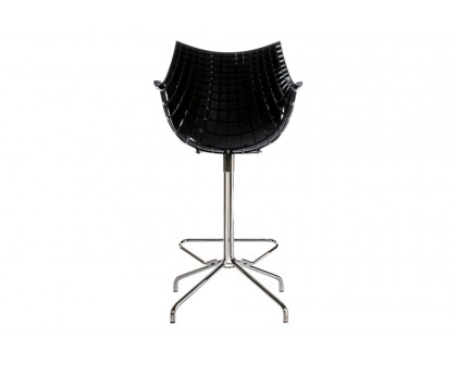 Driade Meridiana Tall Office Chair - Black/Chrome