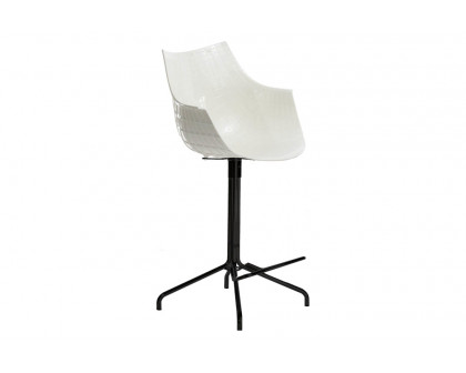 Driade Meridiana 42" Office Chair - White/Black