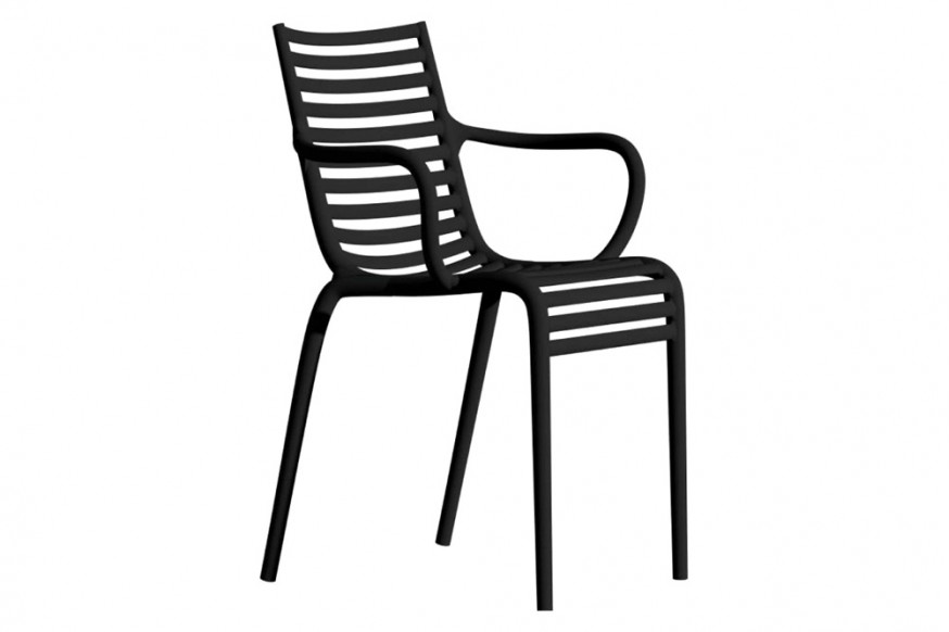 Driade™ Pip-E Solid Armchair - Dark Gray