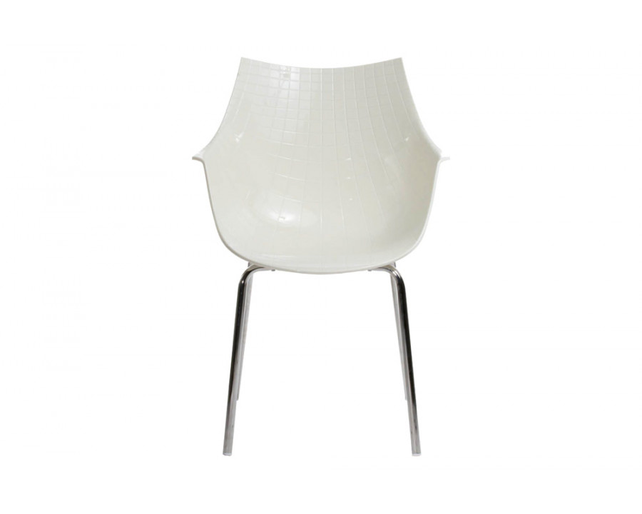 Driade Meridiana Dining Chair - White/Chrome