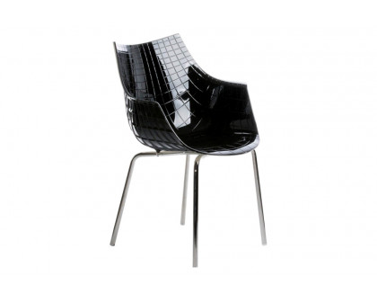 Driade Meridiana Dining Chair - Black/Chrome