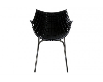 Driade Meridiana Dining Chair - Black/Chrome