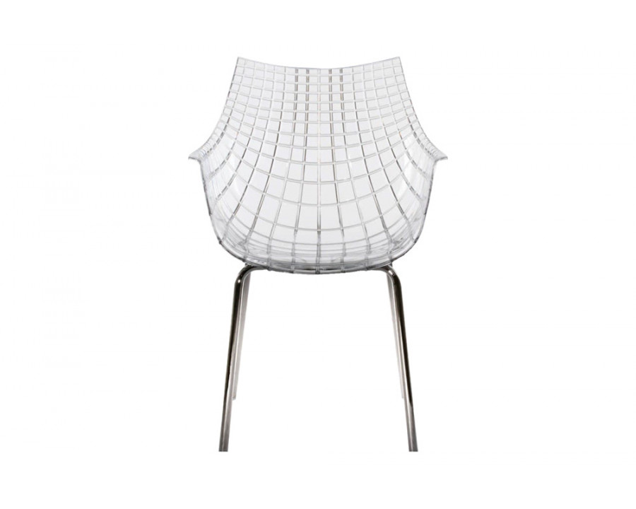 Driade Meridiana Dining Chair - Transparent/Chrome