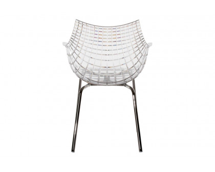 Driade Meridiana Dining Chair - Transparent/Chrome