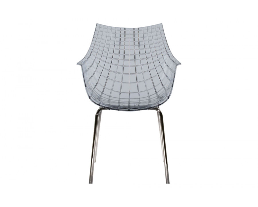 Driade Meridiana Dining Chair - Gray/Chrome