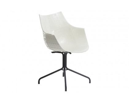 Driade Meridiana Office Chair - White/Black