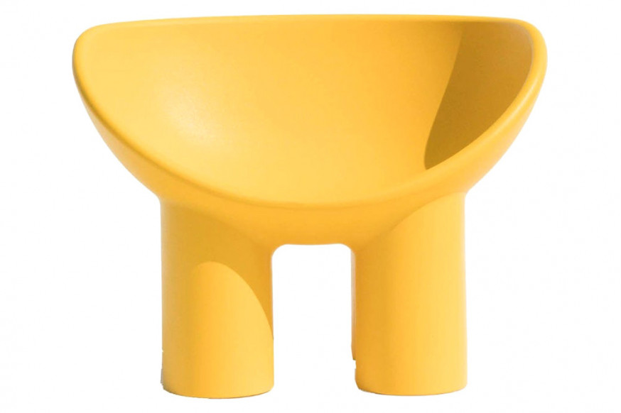 Driade™ Roly Poly Solid Armchair - Ochre Yellow