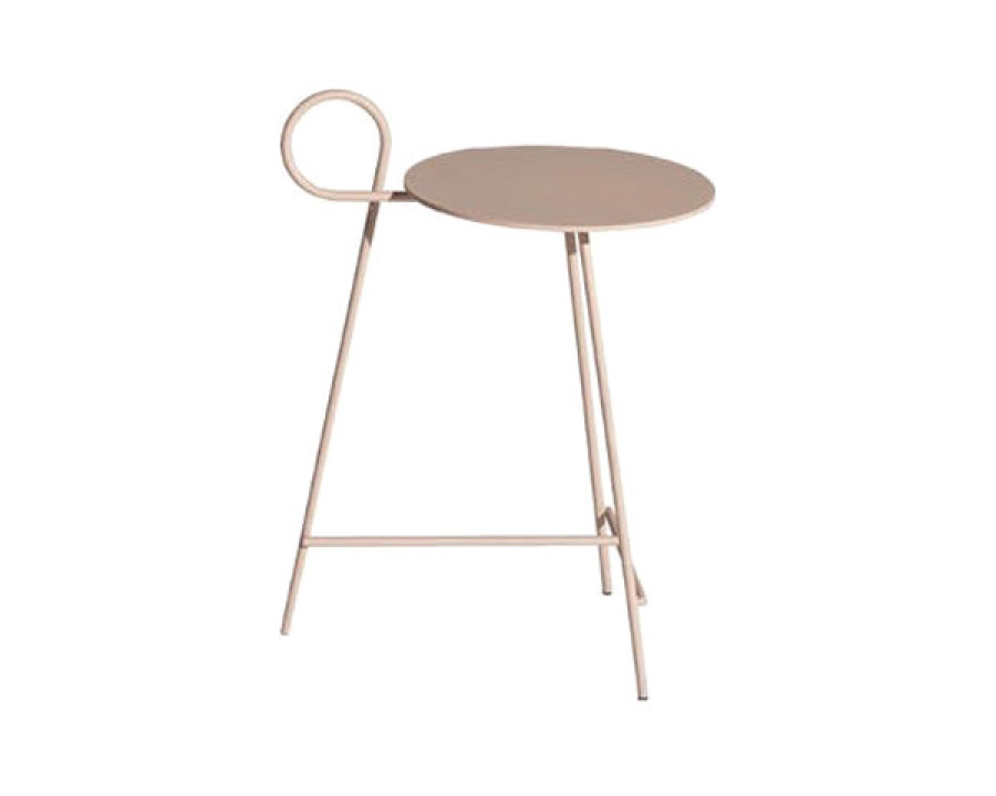 Driade - Carmina Round Side Table in Nude