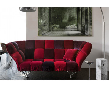 Driade 33 Cuscini Stationary Sofa - Burgundy