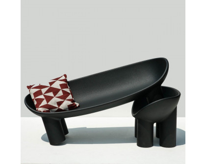 Driade Roly Poly Stationary Sofa - Charcoal