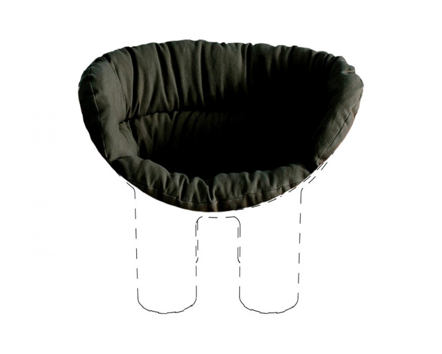 Driade Cushion Roly Poly Solid Armchair - Dark Gray