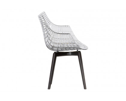 Driade Meridiana Dining Chair - Transparent/Charcoal