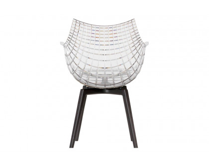 Driade Meridiana Dining Chair - Transparent/Charcoal