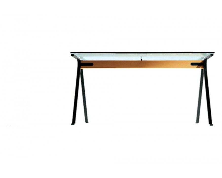 Driade Frate 51" Desk - Transparent/Black/Natural