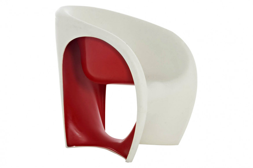 Driade™ Mt1 Solid Armchair - Sand White/Red