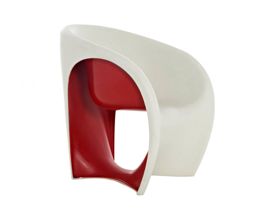 Driade Mt1 Solid Armchair - Sand White/Red