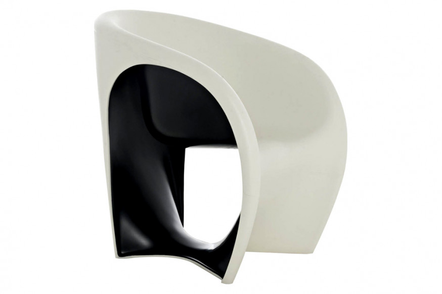 Driade™ Mt1 Solid Armchair - Sand White/Black