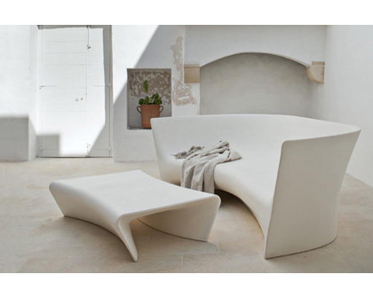 Driade Grand Plie Curved Sofa - White