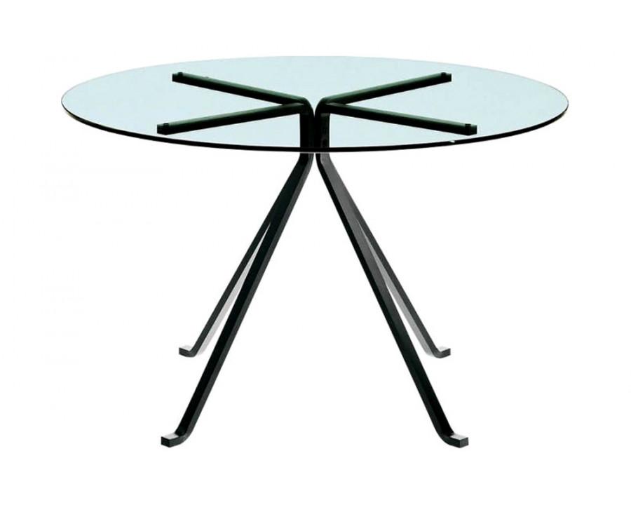 Driade Cugino Round Coffee Table - Transparent/Black