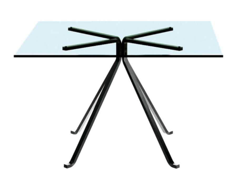 Driade Cugino Square Coffee Table - Transparent/Black