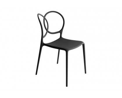 Driade Sissi Green Collection Armless Dining Chair - Dark Gray