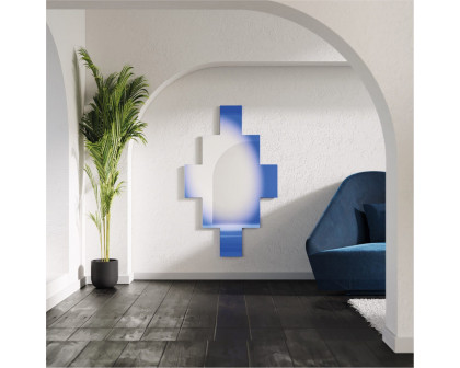 Driade - Edaird Mirror in Silver/Blue