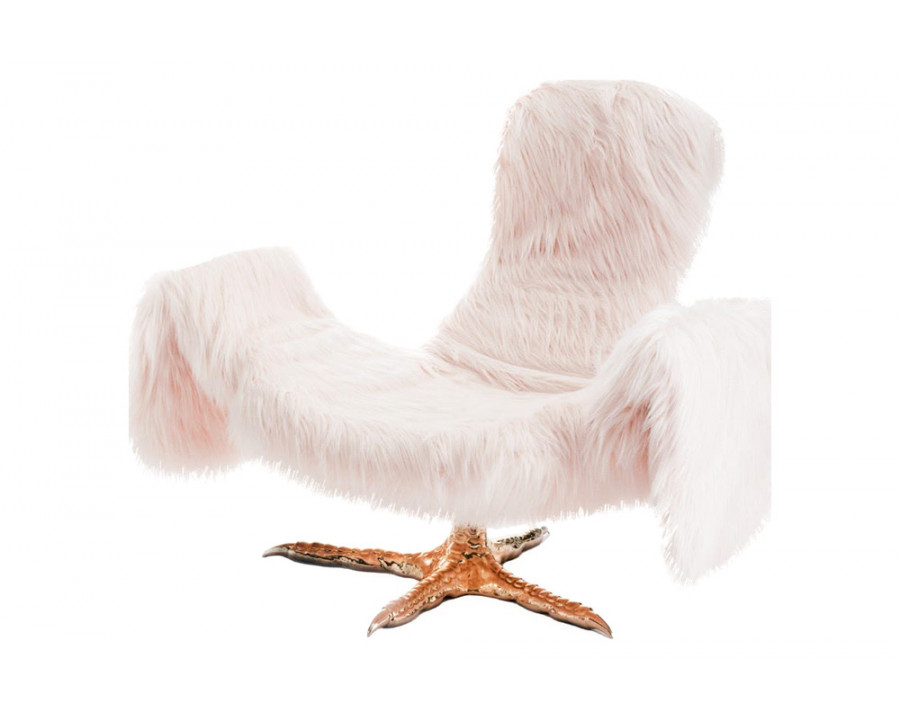 Driade - Cocky Solid Armchair in White/Gold