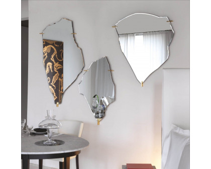 Driade Archipelago 40x26" Mirror - Silver/Gold