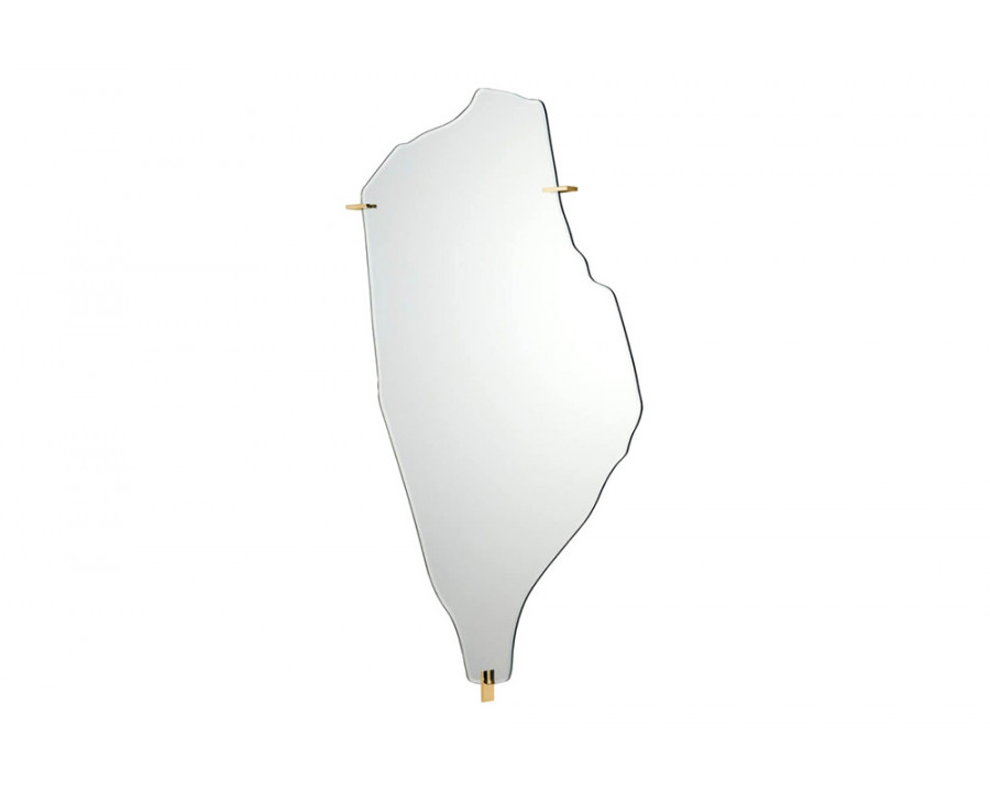 Driade Archipelago 56x37" Mirror - Silver/Gold