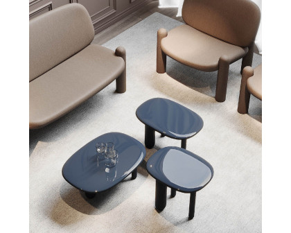 Driade Tottori Coffee Table with 3 Legs - Blue