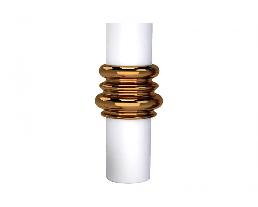 Driade - Ordini Vase in White/Bronze