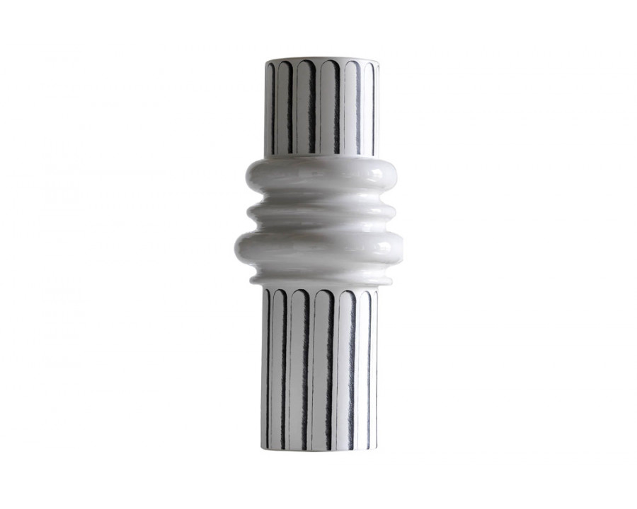 Driade - Ordini Broad Vase in White/Black