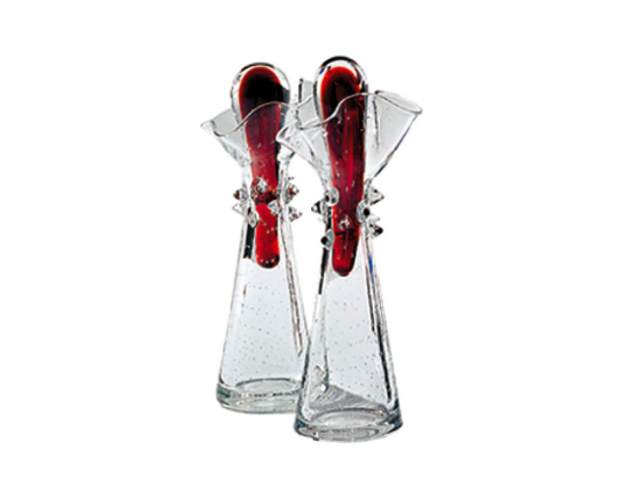 Driade - Paolo Vase in Transparent/Red