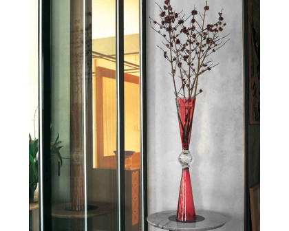 Driade - Perigot Vase in Transparent/Red