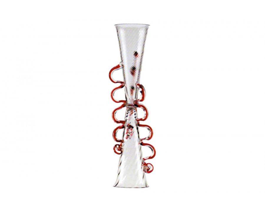 Driade - Bibi I Vase in Transparent/Red