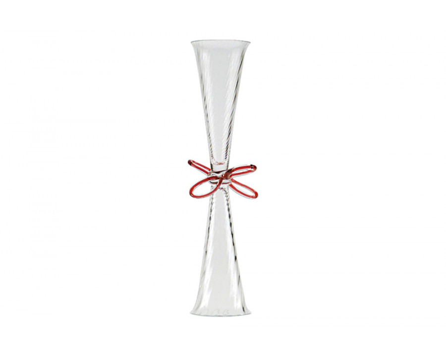 Driade - Bibi II Vase in Transparent/Red