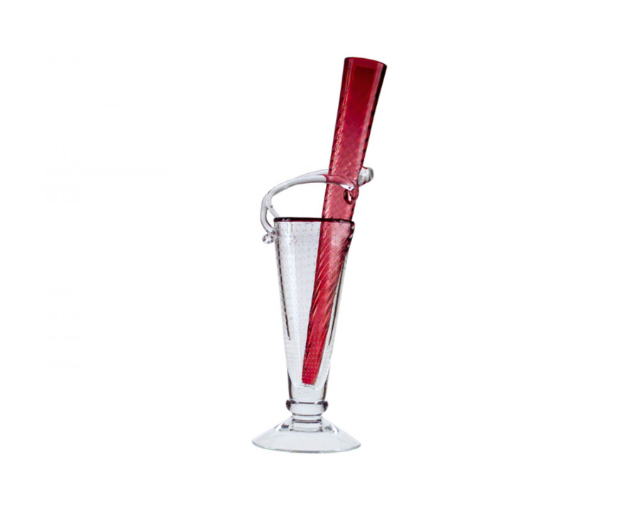 Driade - Alioscia Vase in Transparent/Red