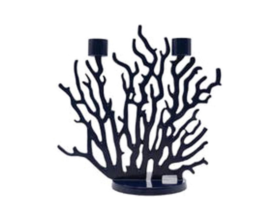 Driade Tenochtitlan Mini Candleholder - Dark Blue