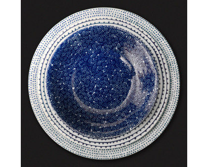 Driade The White Snow Agadir Table Plate Set - Bianco/Blue