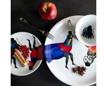 Driade The White Snow Bestiario Della Tavola Table Plate Set - Black/White