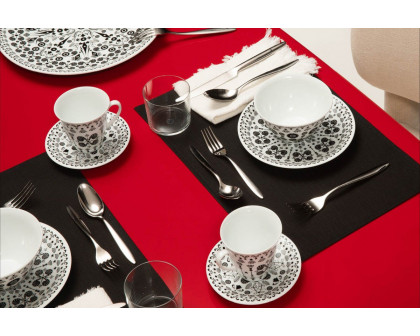 Driade The White Snow Once Upon A Plate Coffee Set - White/Black