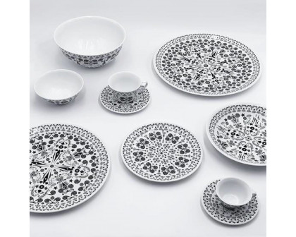 Driade The White Snow Once Upon A Plate Coffee Set - White/Black