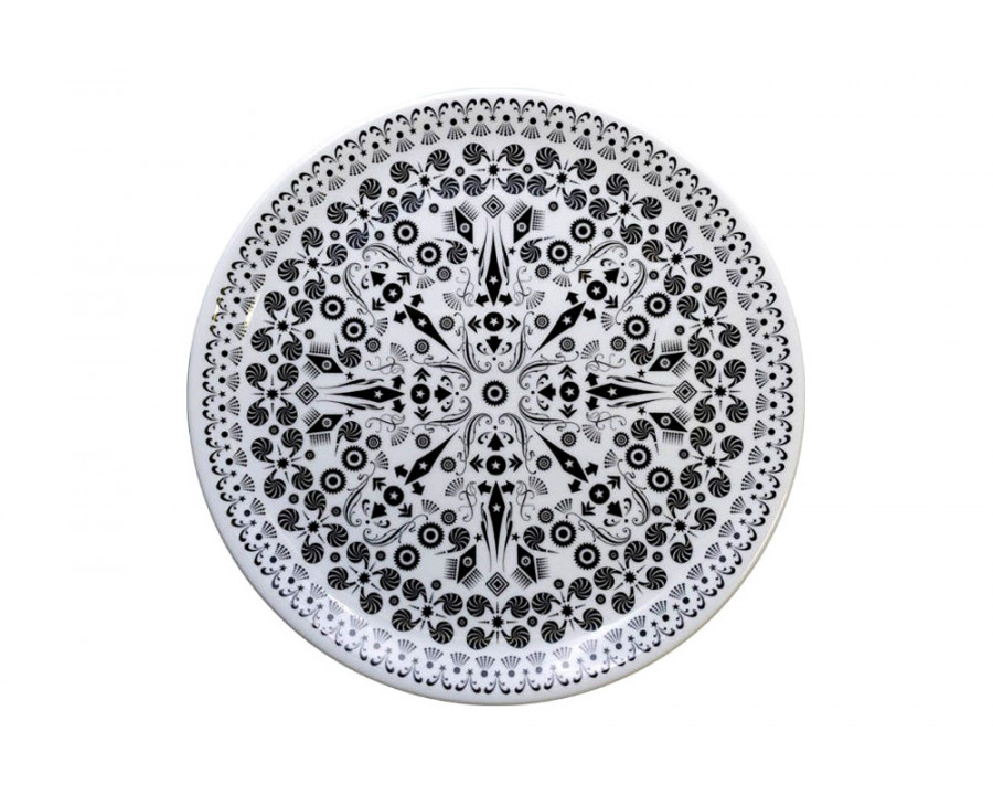 Driade The White Snow Once Upon A Plate Serving Plate - Bianco/Nero