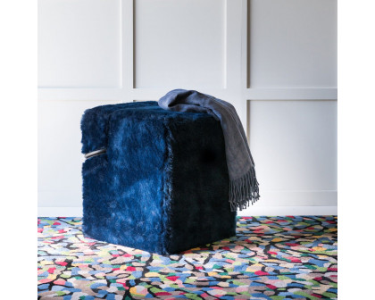 Driade - Blocco Square Pouf in Blue