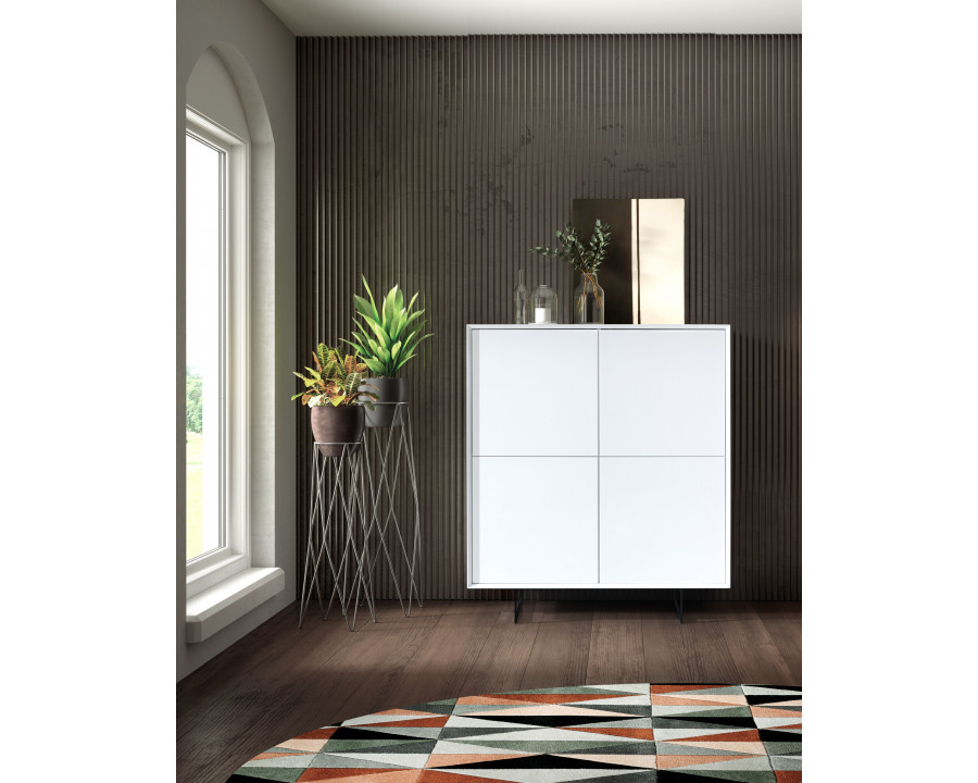 Dupen W-130 4-Doors Cabinet - White