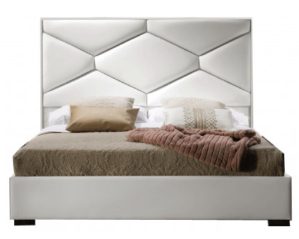 Dupen - Martina Bed Lux with Storage White