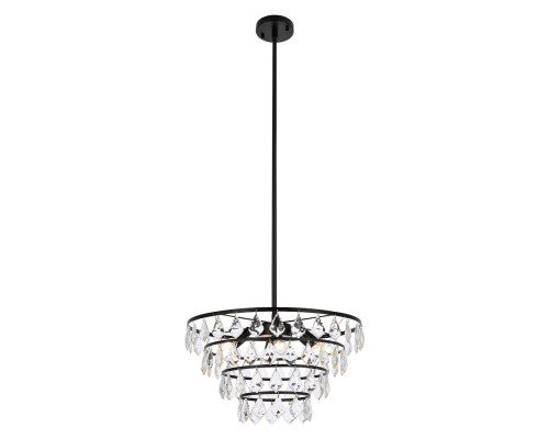 Elegant Pendant Light - Black, L 20" (1101D20BK)