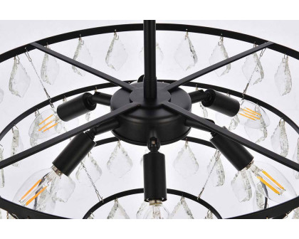 Elegant Pendant Light - Black, L 20" (1101D20BK)