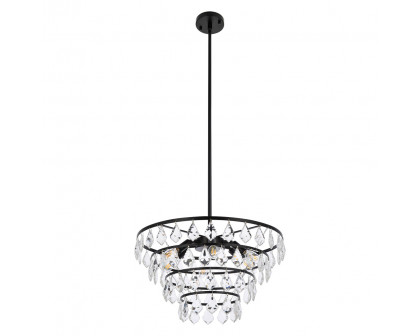 Elegant Pendant Light - Black, L 20" (1101D20BK)