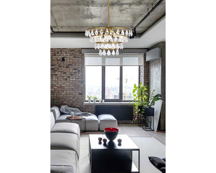 Elegant Pendant Light - Brass, L 20" (1101D20BR)